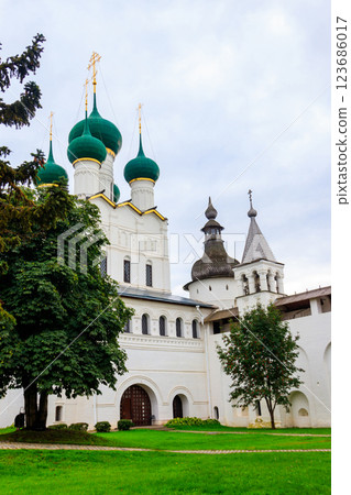 Architectural ensemble of the Rostov Kremlin in Rostov Veliky, Russia. Golden ring of Russia Architectural ensemble of the Rostov Kremlin in Rostov Veliky, Russia. Golden ring of Russia 123686017
