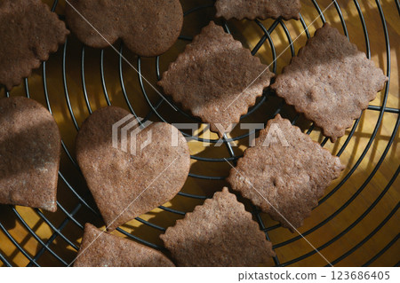 Homemade chocolate cookies Homemade chocolate cookies 123686405