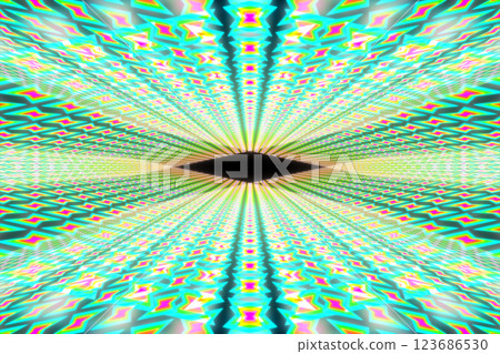 色彩繽紛的萬花筒般的 CG 影像 123686530