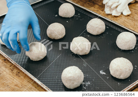 麵包製作、麵團、整形 123686564