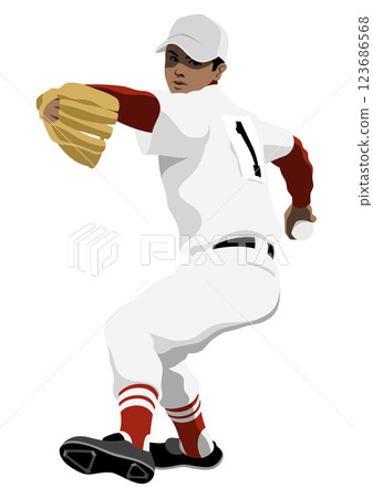 High school baseball "pitcher" 123686568