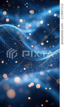 Swirling blue particles create a mesmerizing abstract visual in a cosmic atmosphere Swirling blue particles create a mesmerizing abstract visual in a cosmic atmosphere 123687112