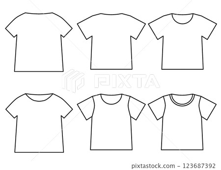 T-shirt templates T-shirt templates 123687392