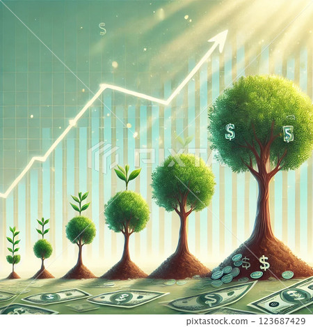 美元成本平均圖解(成功資產形成的圖像) 美元成本平均圖解(成功資產形成的圖像) 123687429