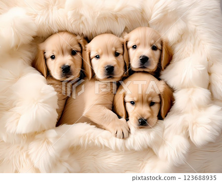 Cute little puppy 123688935