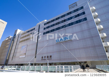 Scenery in front of Kitasenju Station 123689095