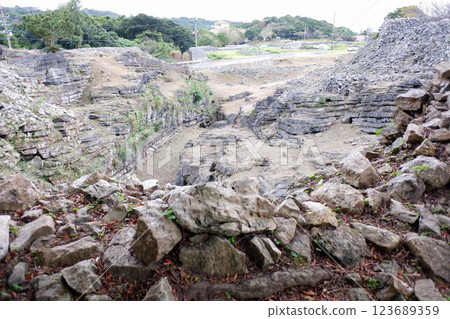 Okinawa Prefecture Nakijin Castle Ruins, Kazaf Okinawa Prefecture Nakijin Castle Ruins, Kazaf 123689359