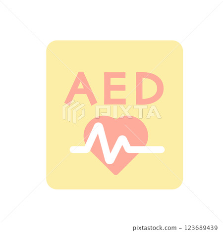 AED 圖示說明 123689439