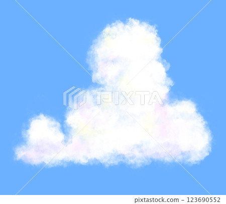 Izumo floating in blue sky 123690552