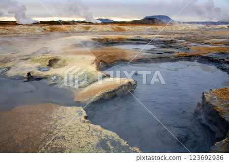 Namaskard Geothermal Area in Iceland 123692986