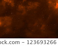 Starry night sky. Red galaxy space background. 123693266