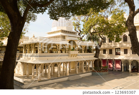 Zenana Mahal in Udaipur City Palace, India Zenana Mahal in Udaipur City Palace, India 123693307