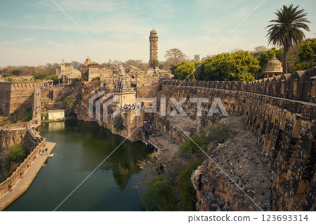Chittorgarh fort in Rajasthan, India 123693314