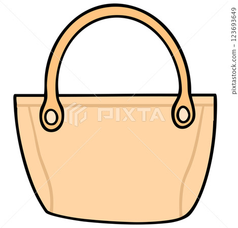 Simple bag (with lines) 123693649