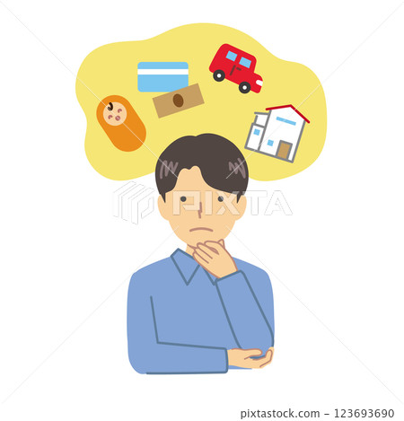 Man worried about future plans Man worried about future plans 123693690