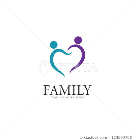family logo vector illustration design template - vector family logo vector illustration design template - vector 123693768