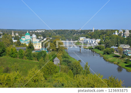 Torzhok, small russian towns, top view Torzhok, small russian towns, top view 123693875