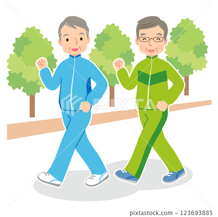 散步老人,健康,老人 散步老人,健康,老人 123693885