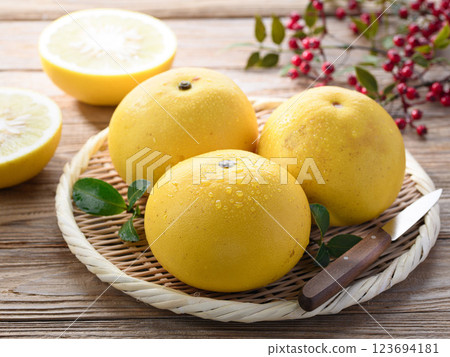 來自高知縣的土佐文旦 123694181