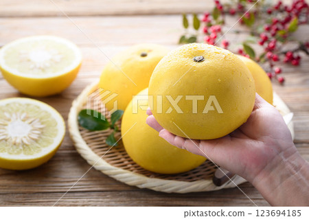 Tosa Buntan from Kochi Prefecture 123694185