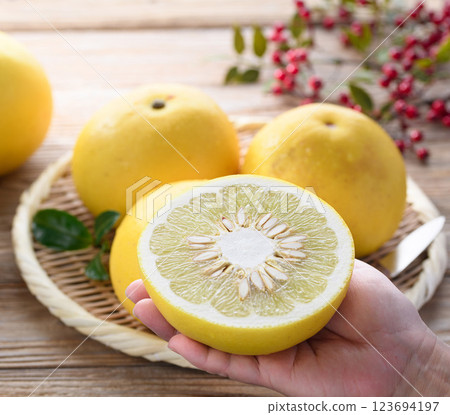 來自高知縣的土佐文旦 123694197