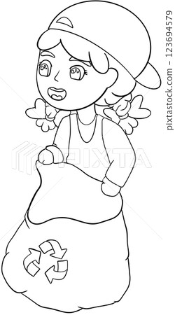 Coloring book Environmental Cleaning Activities 123694579