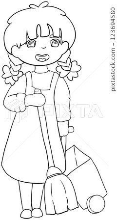 Coloring book Environmental Cleaning Activities 123694580