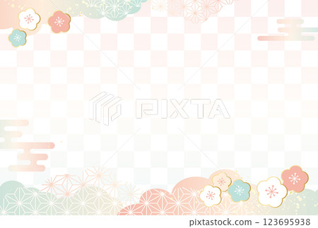 春節慶典日本圖案背景 123695938