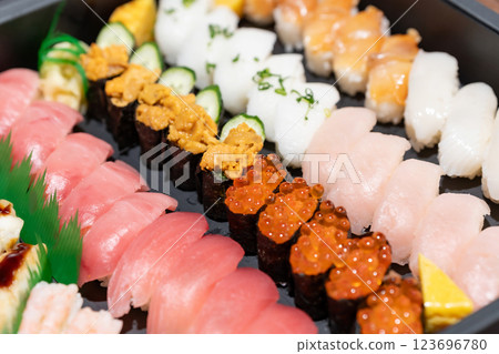 Sushi delivery Sushi delivery 123696780
