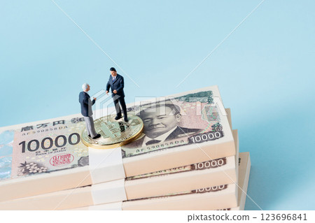 Money, bills, businessman 123696841