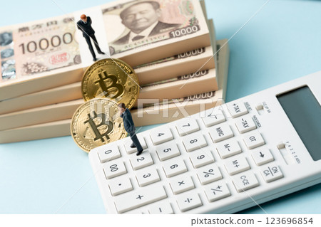 金錢 BTC 商人計算器 123696854
