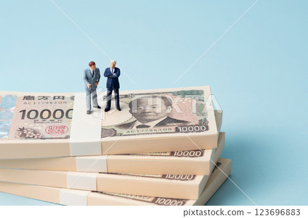 Money, bills, businessman Money, bills, businessman 123696883