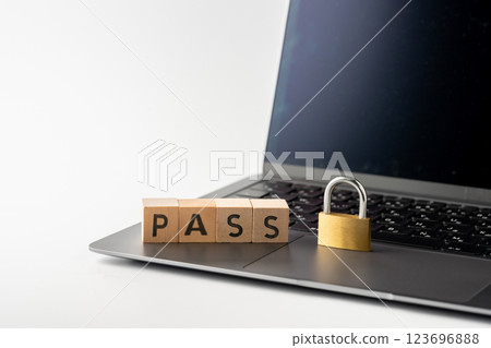 鑰匙、安全、計算機 123696888