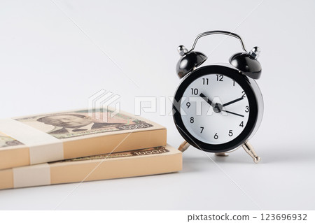 Money and clock Money and clock 123696932