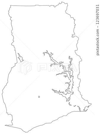 Blank map of Ghana Blank map of Ghana 123697031