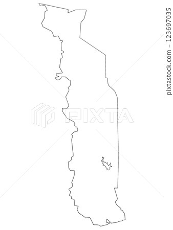Blank map Togo Blank map Togo 123697035
