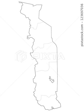 Blank map Togo Blank map Togo 123697036