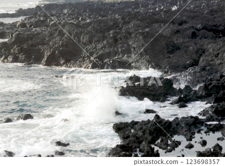 Old photo, December 1979, Minamihara Senjoiwa Beach, Hachijo Island Old photo, December 1979, Minamihara Senjoiwa Beach, Hachijo Island 123698357
