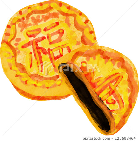 Mooncake illustration 123698464