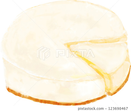 Cheesecake illustration 123698467