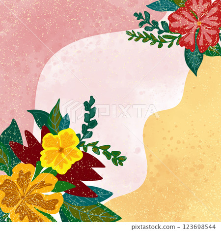 paper art of floral elements for design paper art of floral elements for design 123698544