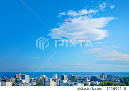 從Minaka Odawara屋頂看相模灣 123699646