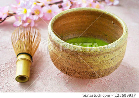 Japanese tea ceremony (Japanese style image) 123699937