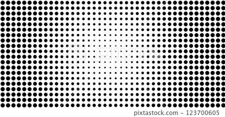 Centered Halftone Gradient Abstract Pattern 123700605