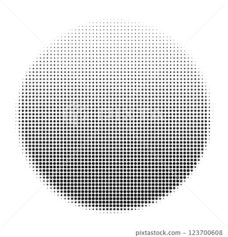 Circular Halftone Gradient Abstract Pattern 123700608
