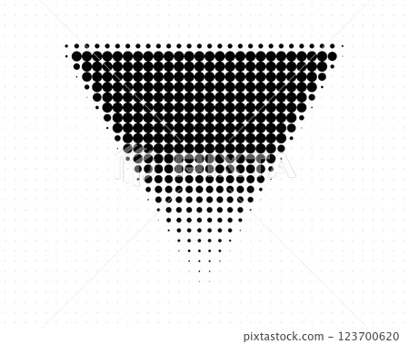 Inverted Triangle Halftone Abstract Pattern Inverted Triangle Halftone Abstract Pattern 123700620