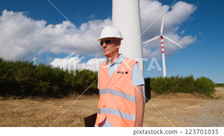 Engineer With Sunglasses At Work Engineer With Sunglasses At Work 123701035