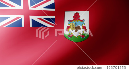 Waving flag of Bermuda. National flag of Bermuda background Waving flag of Bermuda. National flag of Bermuda background 123701253