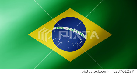 Waving flag of Brazil. National flag of Brazil background Waving flag of Brazil. National flag of Brazil background 123701257