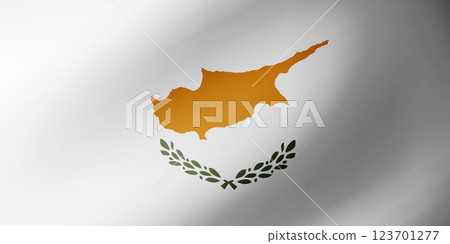 Waving flag of Cyprus. National flag of Cyprus background Waving flag of Cyprus. National flag of Cyprus background 123701277